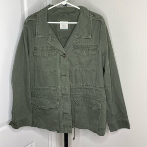 Old Navy Green Military Utility Jacket XL